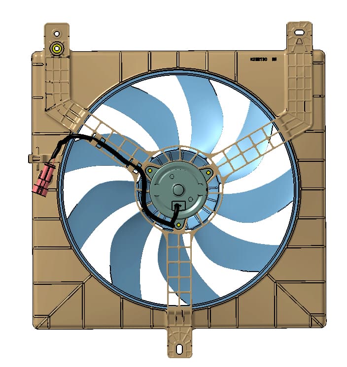 2 Pole Radiator Fan Motor